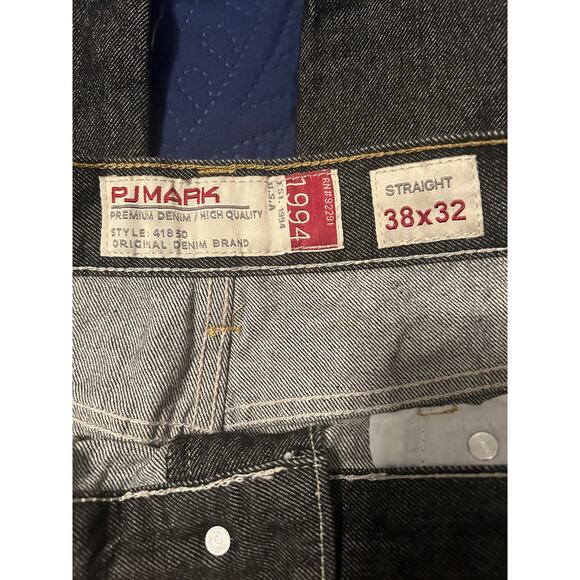 EUC PJ Mark High Quality Denim Jeans Straight Leg Dark Blue SIze 38 x 32 - Picture 4 of 6